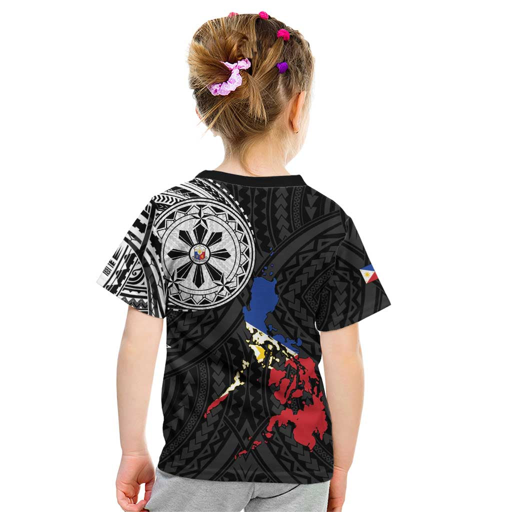Philippines Strong Kid T Shirt Filipino Map Polynesian Tattoo - Polynesian Pride