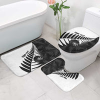New Zealand Lawn Bowls Custom Bathroom Set Aotearoa Silver Fern - Polynesian Pride