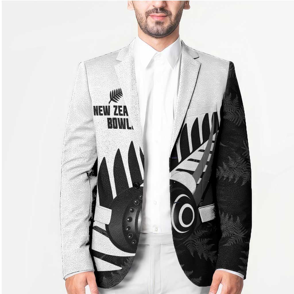 New Zealand Lawn Bowls Custom Blazer Aotearoa Silver Fern - Polynesian Pride