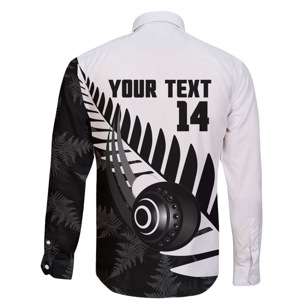 New Zealand Lawn Bowls Custom Family Matching Off Shoulder Maxi Dress and Hawaiian Shirt Aotearoa Silver Fern - Polynesian Pride