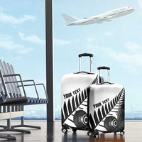 New Zealand Lawn Bowls Custom Luggage Cover Aotearoa Silver Fern - Polynesian Pride