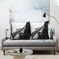 New Zealand Lawn Bowls Custom Pillow Cover Aotearoa Silver Fern - Polynesian Pride