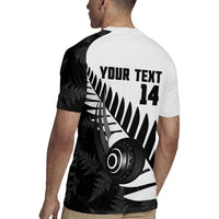 New Zealand Lawn Bowls Custom Rugby Jersey Aotearoa Silver Fern - Polynesian Pride