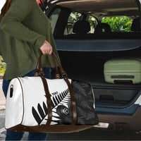New Zealand Lawn Bowls Custom Travel Bag Aotearoa Silver Fern - Polynesian Pride