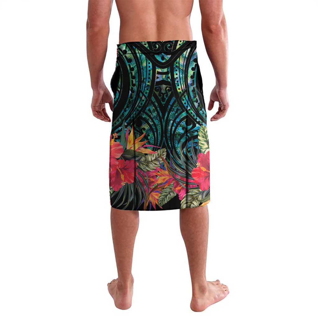 Sulphur-crested Cockatoo New Zealand Lavalava Paua Shell Aotearoa Maori Tropical Flowers - Polynesian Pride