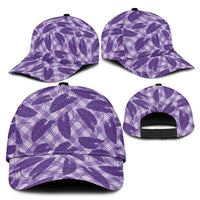 Purple Hawaii Kalo Palaka Motifs Classic Cap Hawaiian Taro Leaves Elegant Vibes