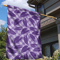 Purple Hawaii Kalo Palaka Motifs Garden Flag Hawaiian Taro Leaves Elegant Vibes LT14 - Polynesian Pride
