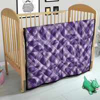Purple Hawaii Kalo Palaka Motifs Quilt Hawaiian Taro Leaves Elegant Vibes - Polynesian Pride