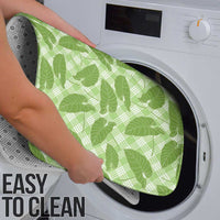 Green Hawaii Kalo Palaka Motifs Bathroom Set Hawaiian Taro Leaves Elegant Vibes LT14 - Polynesian Pride