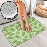 Green Hawaii Kalo Palaka Motifs Bathroom Set Hawaiian Taro Leaves Elegant Vibes LT14 - Polynesian Pride