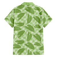 Green Hawaii Kalo Palaka Motifs Family Matching Summer Maxi Dress and Hawaiian Shirt Hawaiian Taro Leaves Elegant Vibes LT14 - Polynesian Pride
