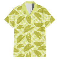 Lime Green Hawaii Kalo Palaka Motifs Hawaiian Shirt Hawaiian Taro Leaves Elegant Vibes - Polynesian Pride