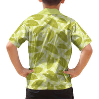 Lime Green Hawaii Kalo Palaka Motifs Hawaiian Shirt Hawaiian Taro Leaves Elegant Vibes - Polynesian Pride
