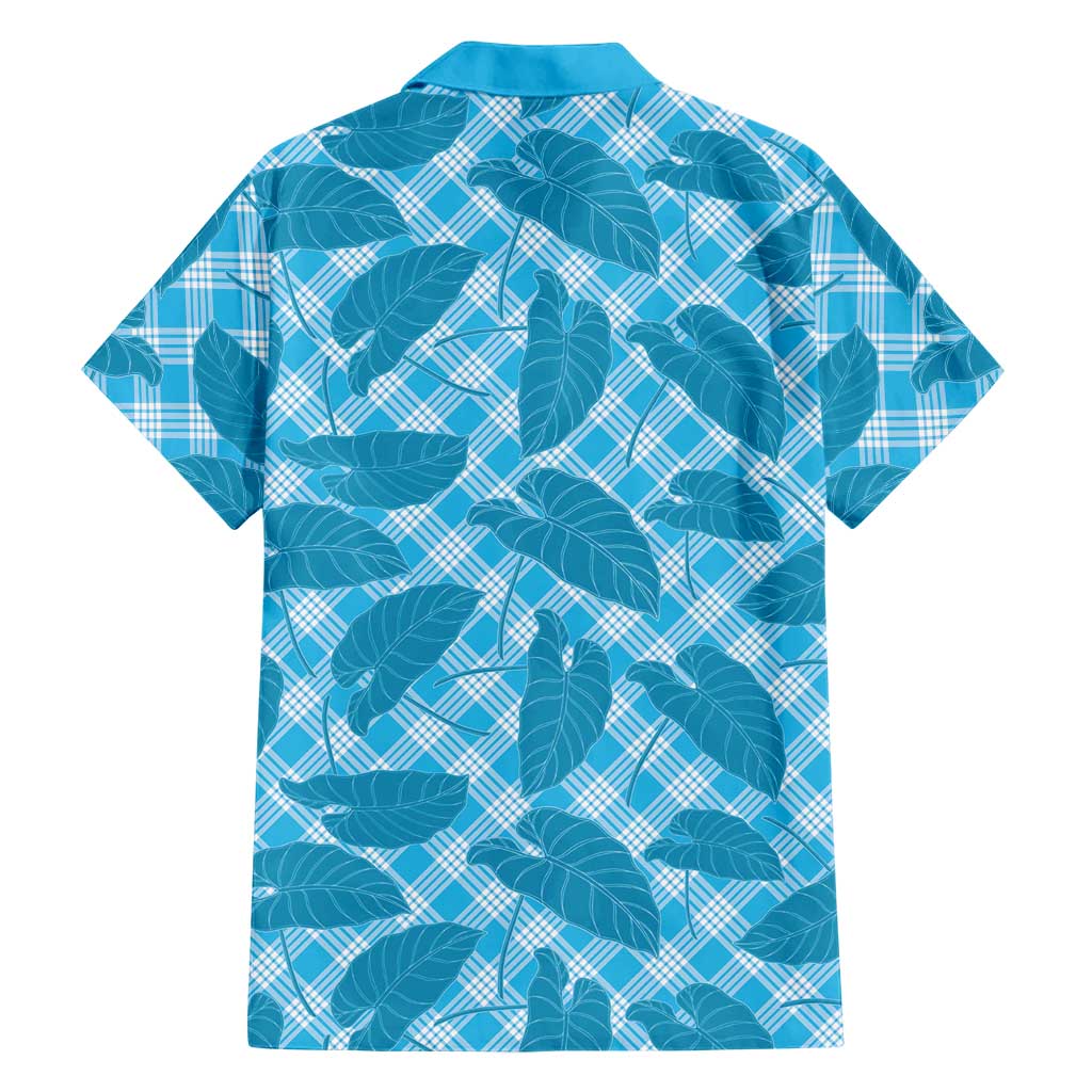 Blue Hawaii Kalo Palaka Motifs Hawaiian Shirt Hawaiian Taro Leaves Elegant Vibes LT14 - Polynesian Pride