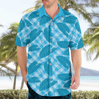 Blue Hawaii Kalo Palaka Motifs Hawaiian Shirt Hawaiian Taro Leaves Elegant Vibes LT14 - Polynesian Pride