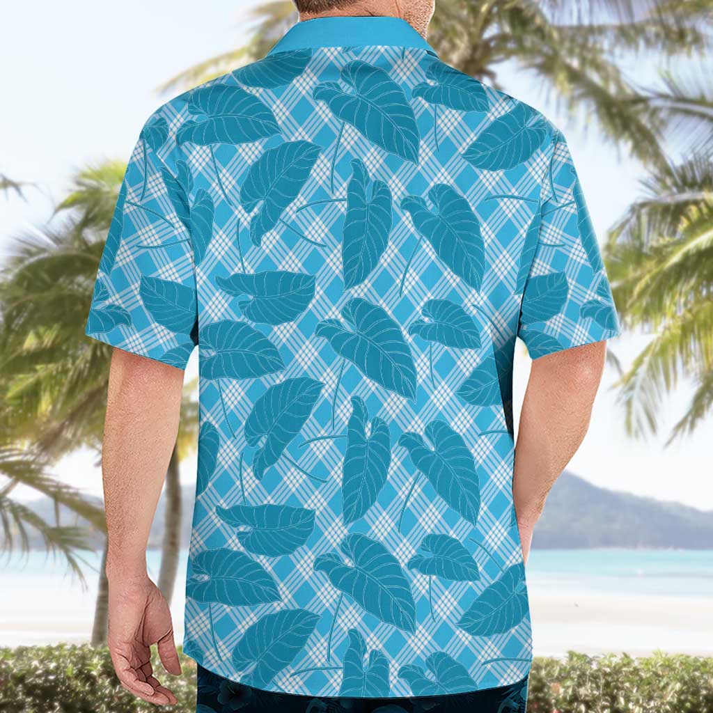 Blue Hawaii Kalo Palaka Motifs Hawaiian Shirt Hawaiian Taro Leaves Elegant Vibes LT14 - Polynesian Pride