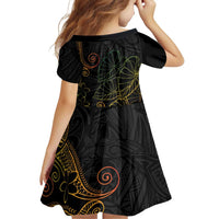 Aloha Hawaii Kalo Family Matching Off Shoulder Maxi Dress and Hawaiian Shirt Reggae Taro Polynesian Pattern LT14 - Polynesian Pride