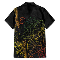 Aloha Hawaii Kalo Family Matching Off Shoulder Maxi Dress and Hawaiian Shirt Reggae Taro Polynesian Pattern LT14 - Polynesian Pride