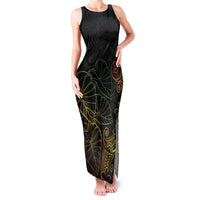 Aloha Hawaii Kalo Family Matching Tank Maxi Dress and Hawaiian Shirt Reggae Taro Polynesian Pattern - Polynesian Pride