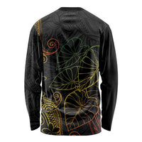 Aloha Hawaii Kalo Long Sleeve Shirt Reggae Taro Polynesian Pattern LT14 - Polynesian Pride