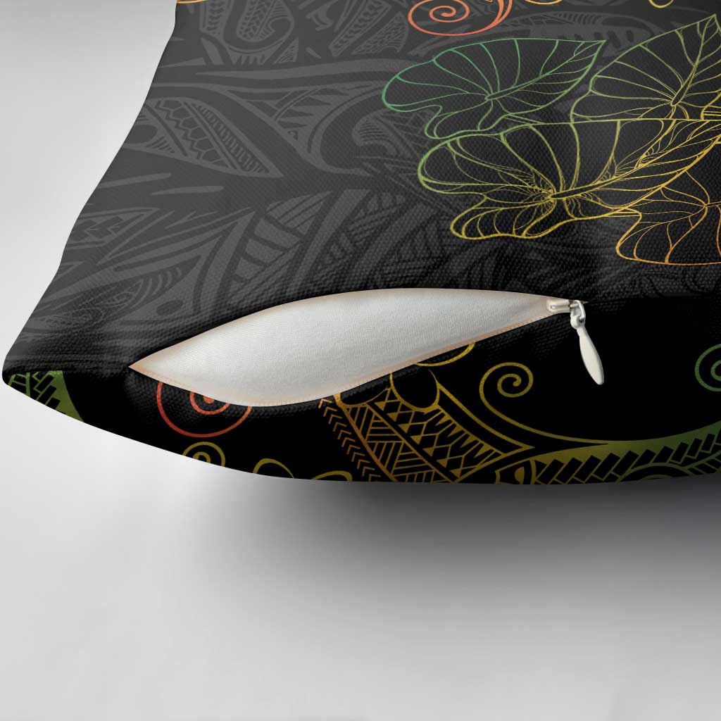Aloha Hawaii Kalo Pillow Cover Reggae Taro Polynesian Pattern - Polynesian Pride