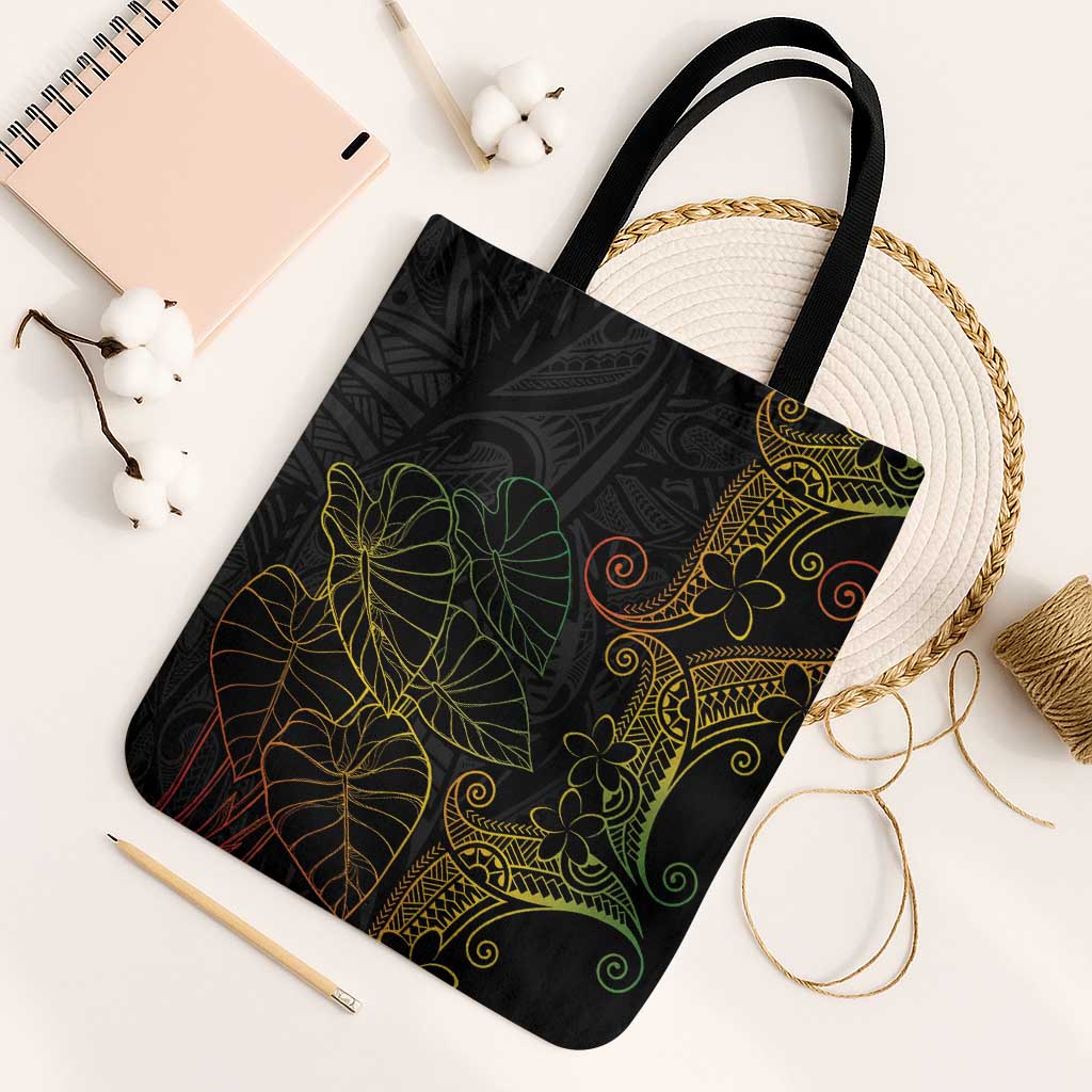 Aloha Hawaii Kalo Tote Bag Reggae Taro Polynesian Pattern - Polynesian Pride