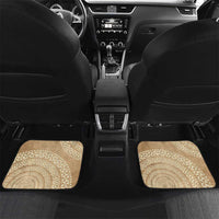 Tonga Skink Kava Bowl Car Mats Vintage Tongan Ngatu Pattern