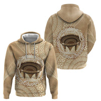 Tonga Skink Kava Bowl Hoodie Vintage Tongan Ngatu Pattern