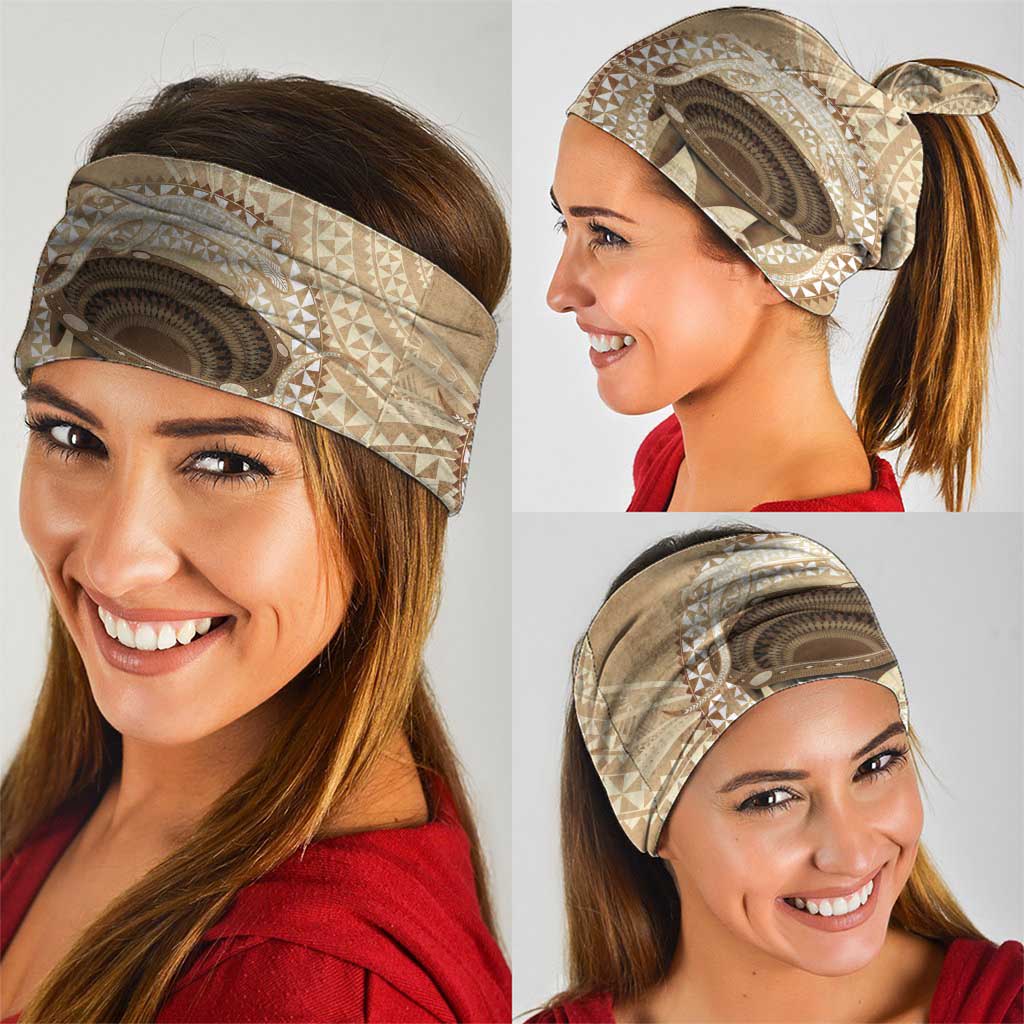 Tonga Skink Kava Bowl Neck Gaiter Vintage Tongan Ngatu Pattern