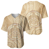 Tonga Ngatu Turtle Baseball Jersey Vintage Tongan Tapa Cloth