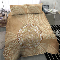 Tonga Ngatu Turtle Bedding Set Vintage Tongan Tapa Cloth