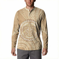 Tonga Ngatu Turtle Button Sweatshirt Vintage Tongan Tapa Cloth