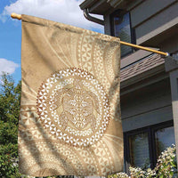 Tonga Ngatu Turtle Garden Flag Vintage Tongan Tapa Cloth