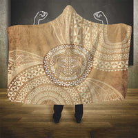 Tonga Ngatu Turtle Hooded Blanket Vintage Tongan Tapa Cloth