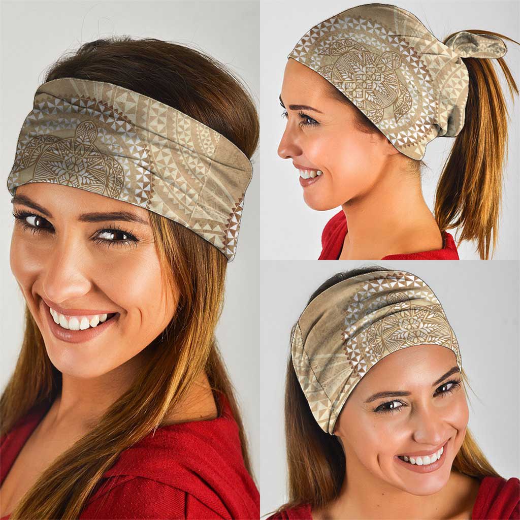 Tonga Ngatu Turtle Neck Gaiter Vintage Tongan Tapa Cloth