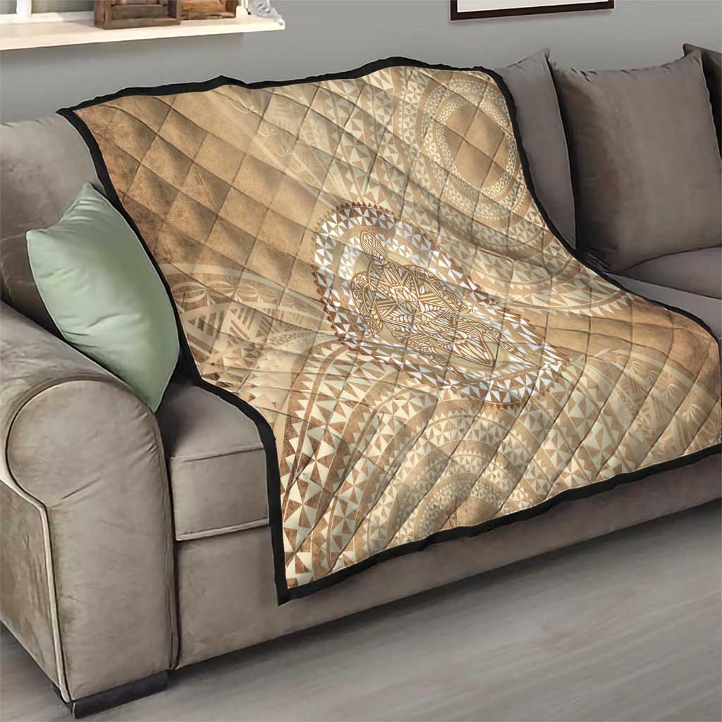 Tonga Ngatu Turtle Quilt Vintage Tongan Tapa Cloth