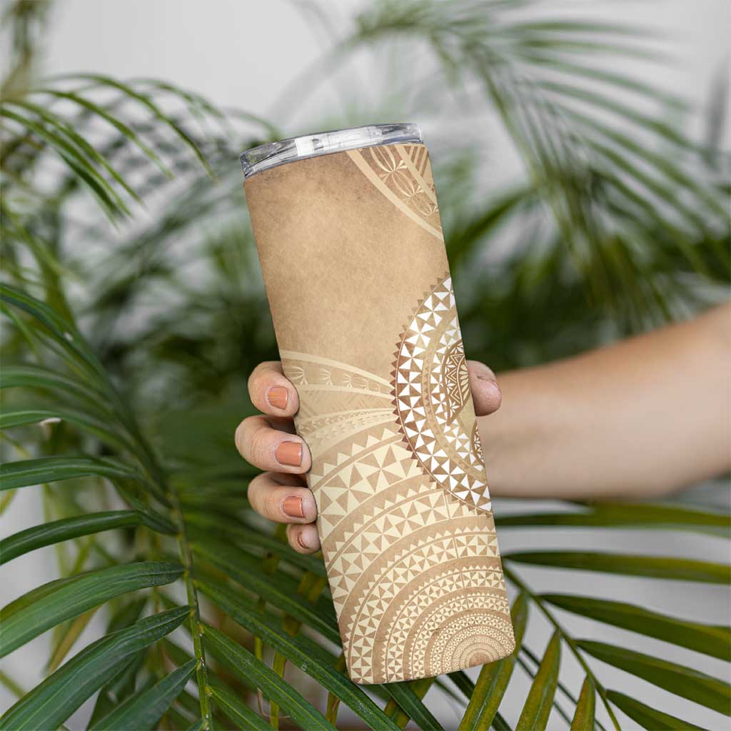 Tonga Ngatu Turtle Skinny Tumbler Vintage Tongan Tapa Cloth