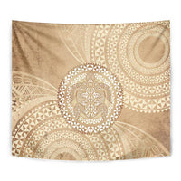 Tonga Ngatu Turtle Tapestry Vintage Tongan Tapa Cloth