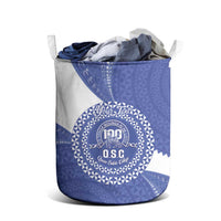Queen Salote College 100th Anniversary Personalized Laundry Basket Est 1926 Kolisi Fefine Tongan Ngatu Pattern