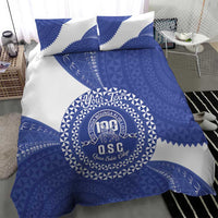 Queen Salote College 100th Anniversary Personalized Bedding Set Est 1926 Kolisi Fefine Tongan Ngatu Pattern