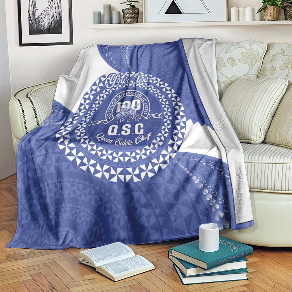 Queen Salote College 100th Anniversary Personalized Blanket Est 1926 Kolisi Fefine Tongan Ngatu Pattern
