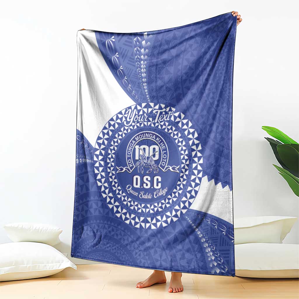 Queen Salote College 100th Anniversary Personalized Blanket Est 1926 Kolisi Fefine Tongan Ngatu Pattern