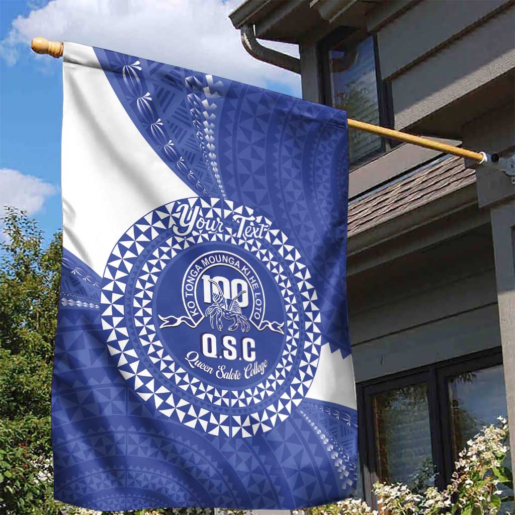 Queen Salote College 100th Anniversary Personalized Garden Flag Est 1926 Kolisi Fefine Tongan Ngatu Pattern