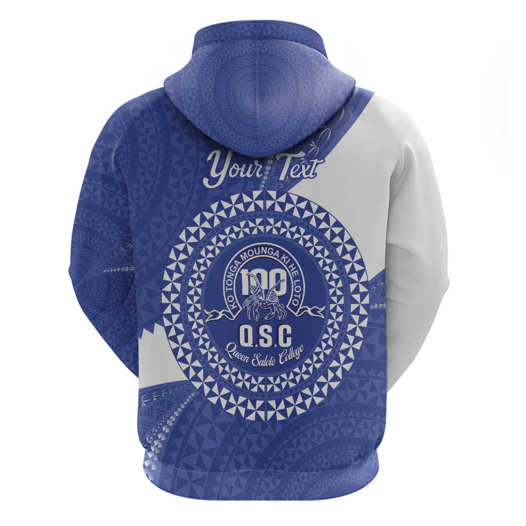 Queen Salote College 100th Anniversary Personalized Hoodie Est 1926 Kolisi Fefine Tongan Ngatu Pattern