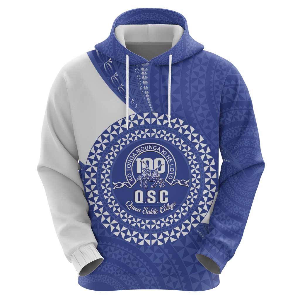 Queen Salote College 100th Anniversary Personalized Hoodie Est 1926 Kolisi Fefine Tongan Ngatu Pattern