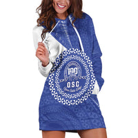 Queen Salote College 100th Anniversary Personalized Hoodie Dress Est 1926 Kolisi Fefine Tongan Ngatu Pattern