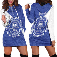 Queen Salote College 100th Anniversary Personalized Hoodie Dress Est 1926 Kolisi Fefine Tongan Ngatu Pattern