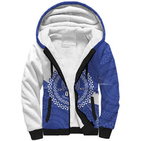Queen Salote College 100th Anniversary Personalized Sherpa Hoodie Est 1926 Kolisi Fefine Tongan Ngatu Pattern