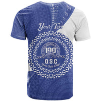 Queen Salote College 100th Anniversary Personalized T Shirt Est 1926 Kolisi Fefine Tongan Ngatu Pattern