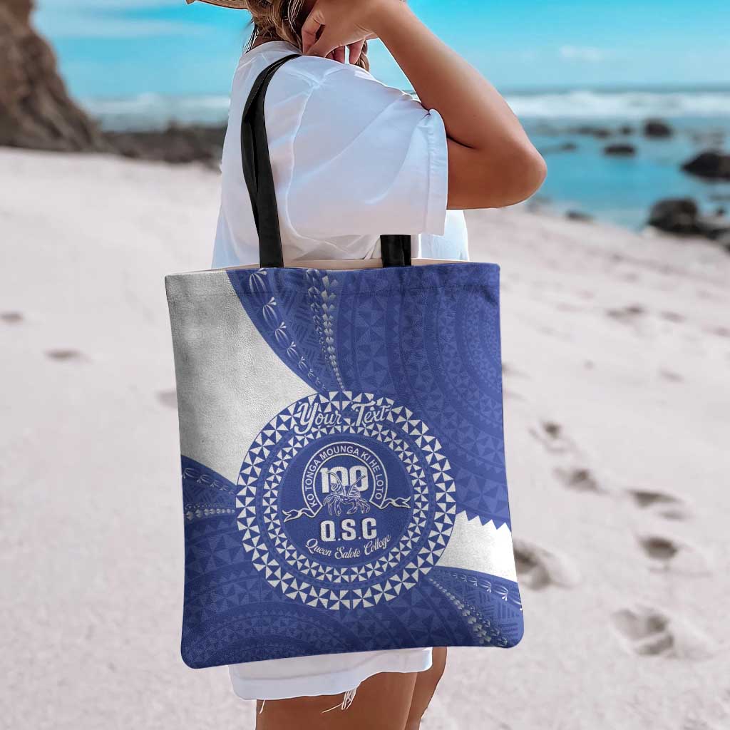 Queen Salote College 100th Anniversary Personalized Tote Bag Est 1926 Kolisi Fefine Tongan Ngatu Pattern